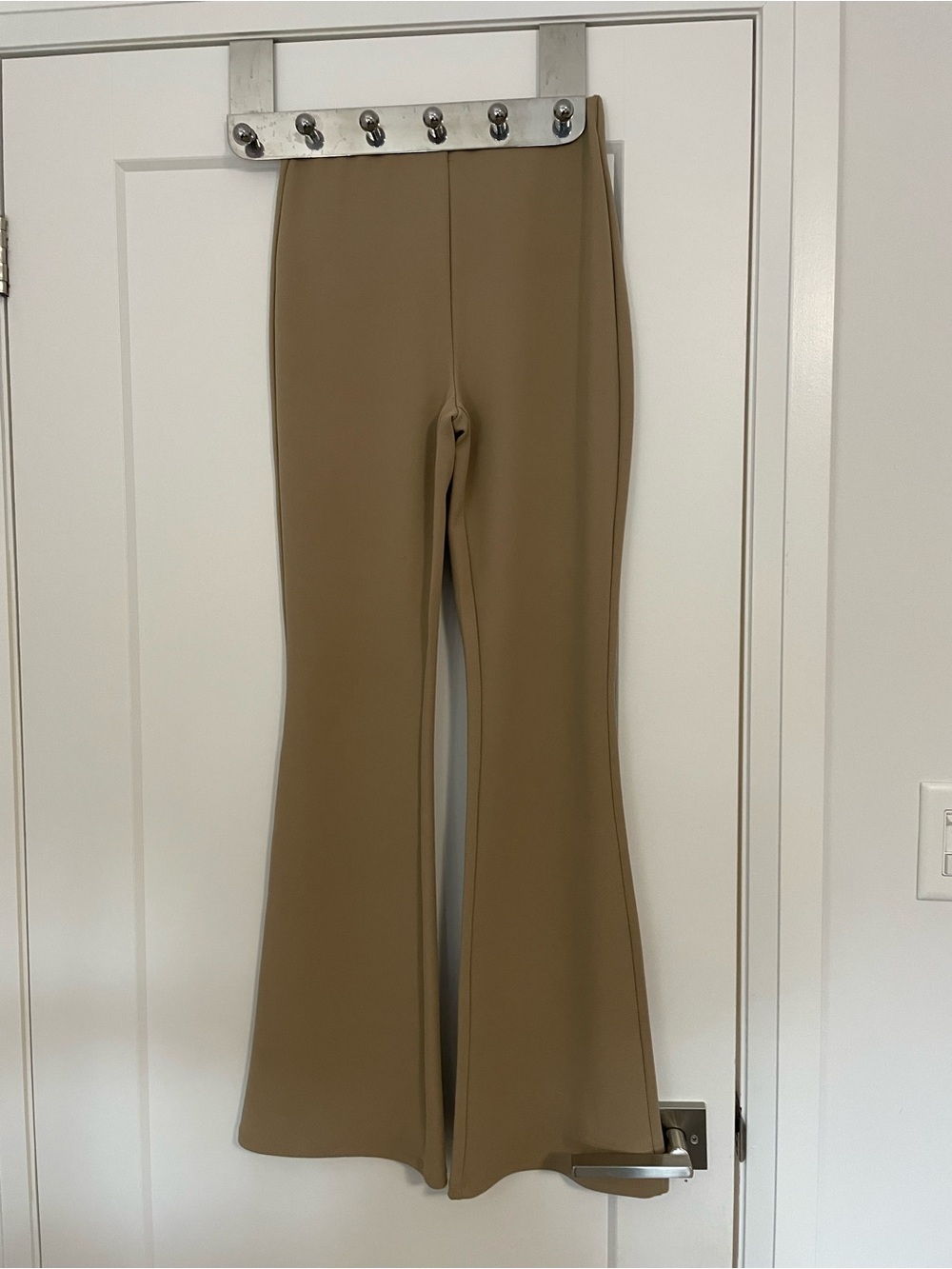 H&M Camel Wide-Leg Ponte Pants